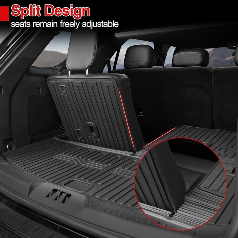 HOUCLEMIC Cargo Mat for 2020-2025 2026 Ford Explorer Accessories All Weather Trunk Liner Replacement for 2025 Ford Explorer ST Accessories 2025 2024 2023 2022 2021 Stereo - Image 3